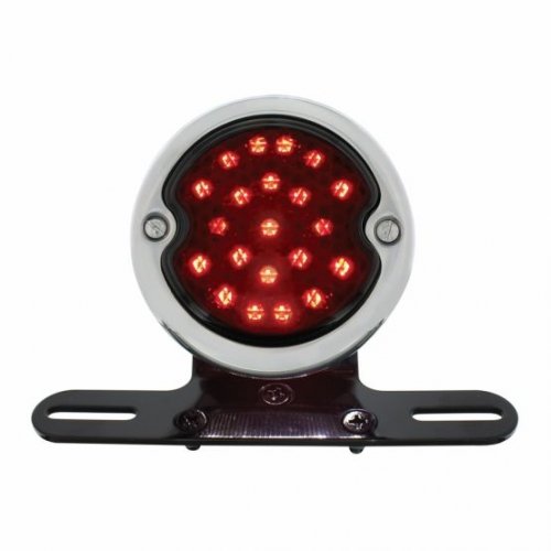 LED Motorcycle Rear Fender Tail Light - Black Bracket | Motorcycle Products