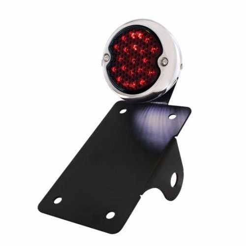 LED "Bobber" Style Vertical Tail Light - Black Bracket | Motorcycle Products