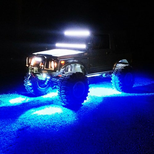 Truck Multi-Color Changing LED RGB SMD Rock Light Bluetooth Set of 4 Fits Jeep