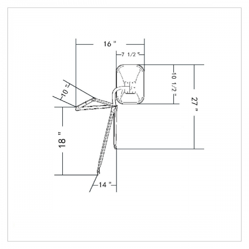 Stainless Swing Away Mirror | Mirrors