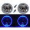 55 56 57 Chevy Halogen Blue LED Halo Headlight Headlamp H4 Light Bulbs 7" Pair