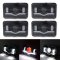 4X6" Black LED DRL  Octane Light Clear Sealed Beam Headlamp Headlight Set