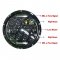 1 97-16 Jeep 7" Black 6500K Projector Octane HID LED Light Bulb DRL Headlight