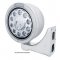 LED 7" Stainless Steel "BULLET" Half-Moon Headlight - Clear Lens | Headlight - Complete Kits