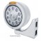 LED 7" Stainless Steel "CLASSIC" Half-Moon Headlight - Amber Lens | Headlight - Complete Kits