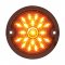 21 LED 3 1/4" Harley Signal Light w/ 1156 Plug - Amber LED/Smoke Lens | Motorcycle Products