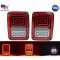 07-17 Jeep Wrangler LED Tail Turn Signal Brake Reverse Light Lens Assembly Pair