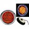 (2) 4" Round Work Truck Trailer Rv Brake Tail Park Turn Signal Lights Amber Led