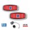 41 42 43 44 45-48 Chevy LED Tail Light Lens & Blue Dot w/ Chrome Bezel & Flasher