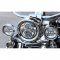 4-1/2" Chrome LED Auxiliary Spot Fog Passing Lights Lamps Pair Harley Motorcycle