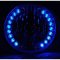 7" Halogen Motorcycle Crystal Clear Blue LED Halo Blinker Turn Signal Headlight