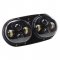 Dual Black 6k LED Octane Projector Headlight Bulb Assembly : Harley Road Glide