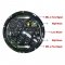 7" Motorcycle Black Projector Octane HID LED Light Bulb DRL Headlight