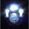 7" Motorcycle Chrome Projector Octane HID 6500K LED Light Bulb Headlight Lamp