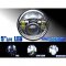 5-3/4 Motorcycle Chrome Projector Octane DRL LED Light Bulb Headlight 4 Harley