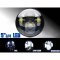 5-3/4" Motorcycle Black Projector Octane DRL LED Light Bulb Headlight 4 Harley