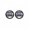 4-1/2" Chrome LED Auxiliary Spot Fog Passing Lights Lamps Pair Harley Motorcycle