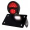 LED 1928 Ford Model "A" Tail Light - Horizontal w/ Black Rim/Black Housing | Motorcycle Products