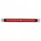 19 LED 17" Stop, Turn / Tail Light Bar w/ Chrome Bezel - Red LED/Red Lens | Stop / Turn