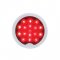 17 LED Vintage Round Stop, Turn / Tail Light - Flush Mount w/ Red LED/Red Lens | Stop / Turn