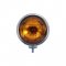 UPI C364007 Chrome Vintage Amber Fog Light 12V