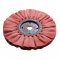 6" Red Treated Airway Buff - 5/8" / 1/2" Arbor | Airway Buffs