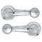 67-81 Gm Interior Chrome Window Crank Handles - Clear Knob - Pair