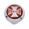 Small Deluxe Dash Knob w/ "Fan/Air" Red Maltese Cross Sticker | Dash Knobs / Screws