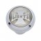 Small Deluxe Dash Knob w/ "Lights" Silver Maltese Cross Sticker | Dash Knobs / Screws