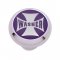 Small Deluxe Dash Knob w/ "Washer" Purple Maltese Cross Sticker | Dash Knobs / Screws