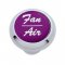Small Deluxe Dash Knob w/ "Fan/Air" Purple Glossy Sticker | Dash Knobs / Screws