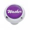 Small Deluxe Dash Knob w/ "Washer" Purple Glossy Sticker | Dash Knobs / Screws