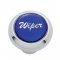 Small Deluxe Dash Knob w/ ""Wiper" Blue Glossy Sticker | Dash Knobs / Screws