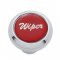 Small Deluxe Dash Knob w/ "Wiper" Red Glossy Sticker | Dash Knobs / Screws