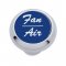 Small Deluxe Dash Knob w/ "Fan/Air" Blue Aluminum Sticker | Dash Knobs / Screws