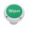 Small Deluxe Dash Knob w/ "Wiper" Green Aluminum Sticker | Dash Knobs / Screws