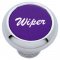 Small Deluxe Dash Knob w/ "Wiper" Purple Aluminum Sticker | Dash Knobs / Screws