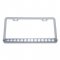 14 LED Light Bar License Frame - White LED/Clear Lens | License Plate Frames