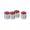 Diamond Valve Caps - Red | Valve Stem Caps