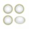 14" Baby Moon Hub Cap Set with Simulated White Wall | Wheel Covers