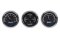 Triple Round Universal VHX System, Black Alloy Style Face, Blue Display
