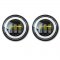 Motorcycle Black Passing Auxiliary Spot Fog White Halo Angel Eye LED Light Pair