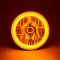 7" Amber COB LED Halo Angel Eye Headlights 6K 4000Lm LED Light Bulb Headlamp Kit