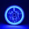 7" Blue COB LED Halo Angel Eye Headlights 6K 4000Lm LED Light Bulb Headlamp Kit