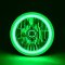 7" COB Green LED Halo Headlights H4 6000K LED Light Kit Fits 76-16 Jeep Wrangler
