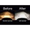 Black Headlight Amber Halo Angel Eye 6K LED Light Pair Fits 76-16 Jeep Wrangler
