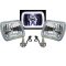 7X6 White COB Halo Glass/Metal Headlight 24w LED Light Bulb Headlamp Pair