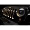 HID Black Headlight Amber LED Halo Angel Eye Light Pair Fits 76-16 Jeep Wrangler