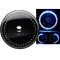 7" HID White LED Halo Ring Angel Eyes Black Headlight 6K Light Lamp Bulbs Pair