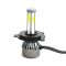 H4 HID SMD COB LED Low/Hi Beam Headlight Light Bulb 6000K 4000LM PAIR 7X6"